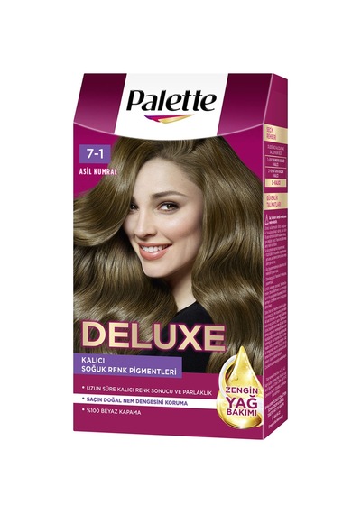 4 Adet Palette Deluxe 7-1 Asil Kumral Saç Boyası 115 Ml