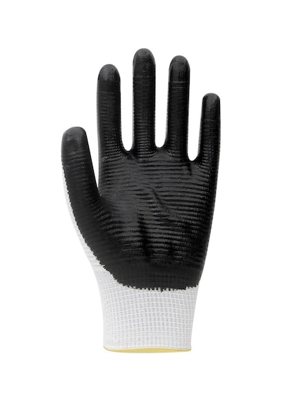 Beybi PN5 Zebra Polyester Örme Nitril Eldiven