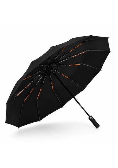 Aventus Umbrella Aventus 12tellı Uv Korumalı Extra Büyük Çaplı Şemsiye Siyah