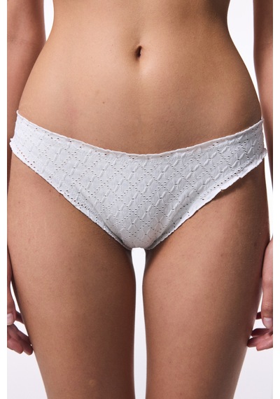 Penti Kırık Beyaz Arizona Fırfırlı Slip Bikini Altı