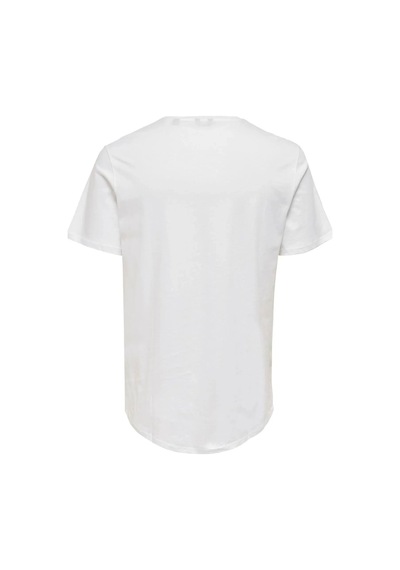 Only&sons 22002973 0 Yaka Erkek Tshirt - Ekru Ekru