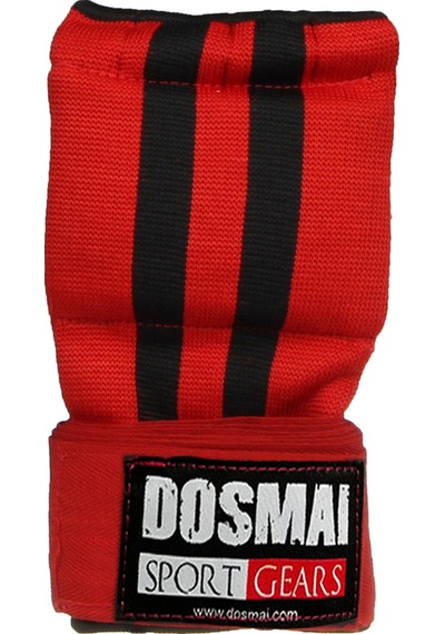 Dosmai Bandaj Destekli Jel Takviyeli Özel Dolgulu Boks Eldiveni Kırmızı