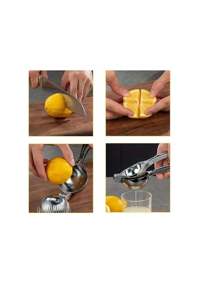 Paslanmaz Metal Limon Portakal Sıkacağı Profesyonel Limon Sıkacağı 1 Adetı Büyük Boy Diğer