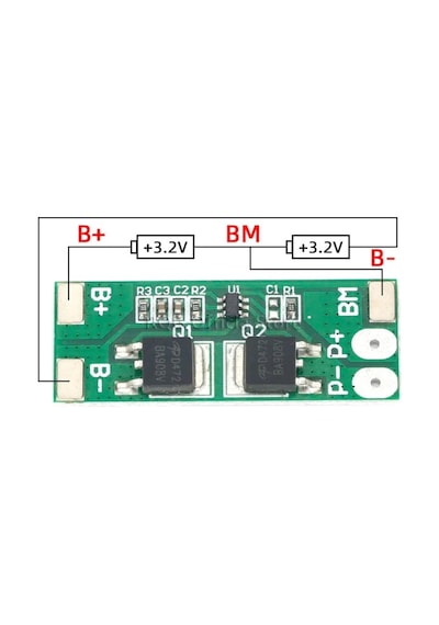 2s 8a Bms 6.4v 8.4v Li-ion Pil Şarj Koruma Devresi