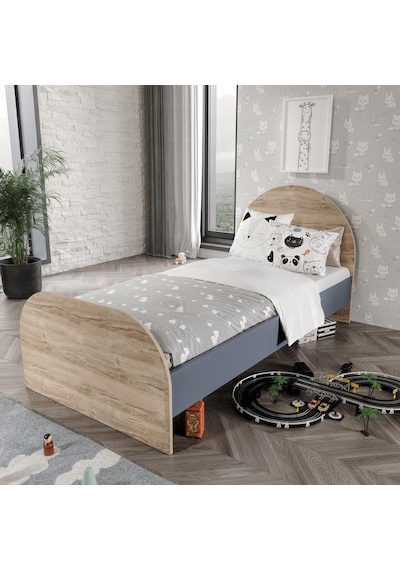 Afilli Izmir Cocuk Odası Takımı 4 Parça Tamamı Mdf Antrasit Flora Renk