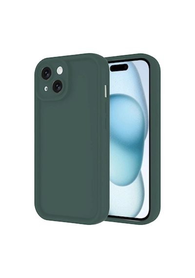 Newface - 856 - İphone 14 Kılıf Viera Silikon - - Edntrend - Koyu Yeşil