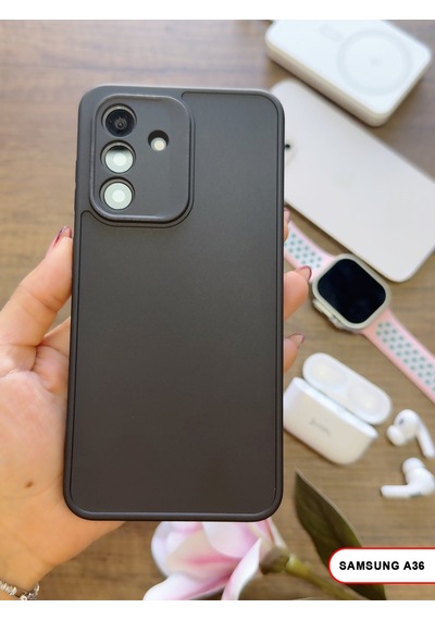 Samsung Galaxy A36 Uyumlu Kamera Korumalı Darbeye Dayanıklı Renk Atmayan Keep Silikon Kılıf Siyah