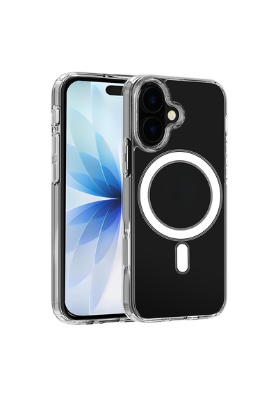 İphone 17 Uyumlu Esnek Plastik Magsafe Wireless Şarj Özellikli Şeffaf Kılıf