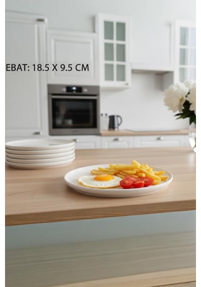 Atbyhome By Bambum Duru 37 Parça Porselen Kahvaltı Takımı Kahvaltı Seti Kahvaltılık- Sunum Seti Beyaz