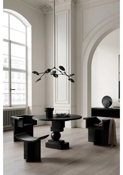 101 Copenhagen Brutus Fiber Beton Tasarım Dekoratif Tabure Kahverengi