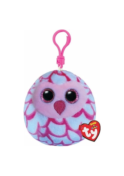 Ty Squishy Beanies Peluş Baykuş Anahtarlık Pinky