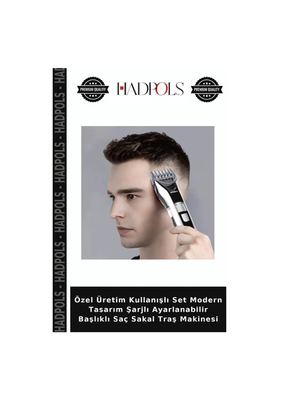 Özel Üretim Kullanışlı Set Modern Tasarım Şarjlı Ayarlanabilir Başlıklı Saç Sakal Traş Makinesi
