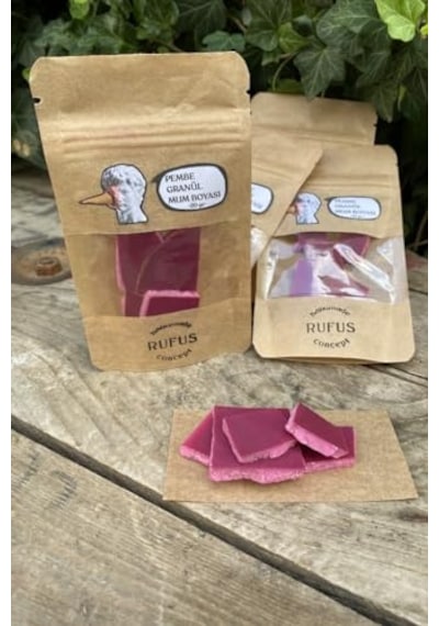 Kokulu Yeşil Yaratıcı Inci Tozu Mum 30 Adet Fitil İle Bırlıkte -250 Gr