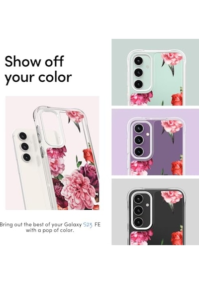 By S23 Fe Kılıf Cecile Rose Floral - Acs06386 Diğer