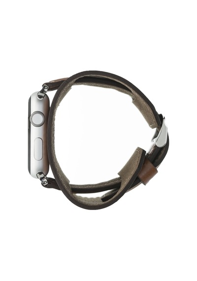 Bouletta Cuff Apple Uyumlu  Watch 42-44-45 MM Deri Kordon Taba