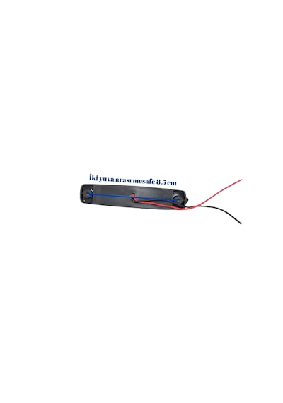 10 Adet Kırmızı Parmak Lamba 6 Led 12v 24v