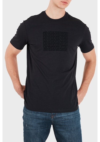 Armani Exchange Pamuklu Logolu Regular Fit Bisiklet Yaka T Shirt Erkek T Shirt Xm003044 Af21323 Ub101 Lacivert