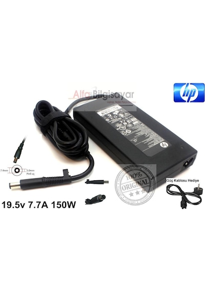Alfabilgisayar HP Uyumlu 730982-002, 906329-002 HP Uyumlu Şarj Cihazı Adaptör 150W