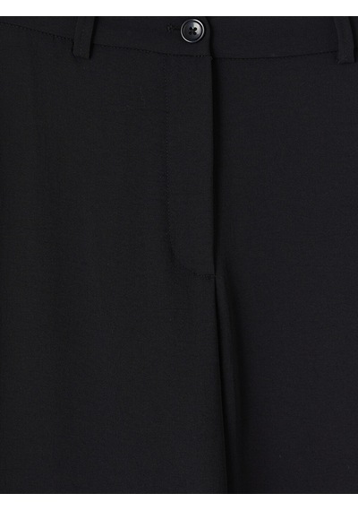 Lcw Modest Siyah Regular Fit Geniş Paça Kadın Pantolon