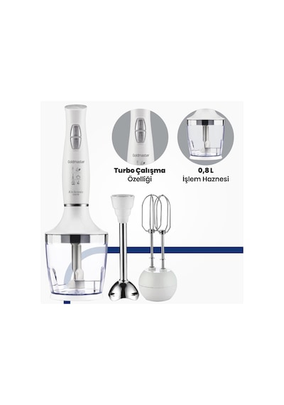 Goldmaster IN-6140 Kitchenmix 1000 W Blender Seti
