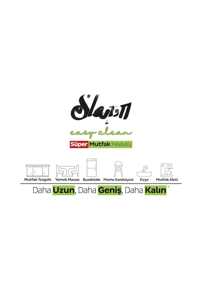 Mutfak Temizlik Havlusu 50 Adet Bergamot Beyaz