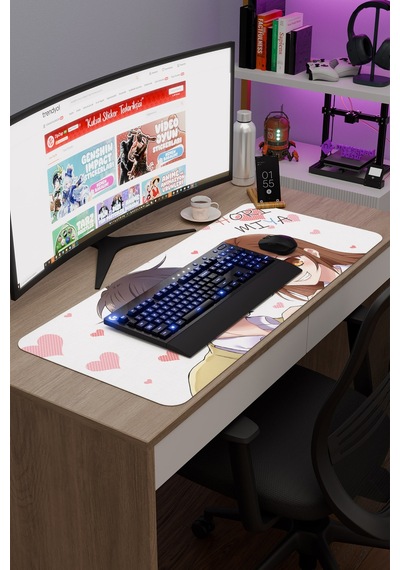 Horimiya Anime V2 - 90x40 Xxl Gaming Kauçuk Kaymaz Taban Mouse Pad Fare Altlığı
