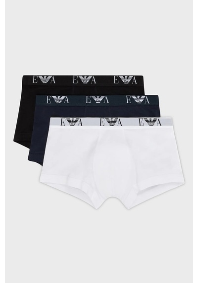 Emporio Armani Erkek Boxer Em000259 Af14132 M0042 Beyaz Lacivert Siyah