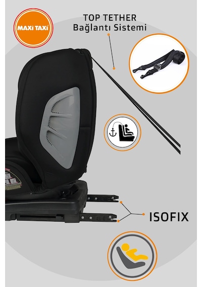 Maxi Taxi Safe Travel 0-36 Kg 360 Dönebilen İsofix Oto Koltuğu