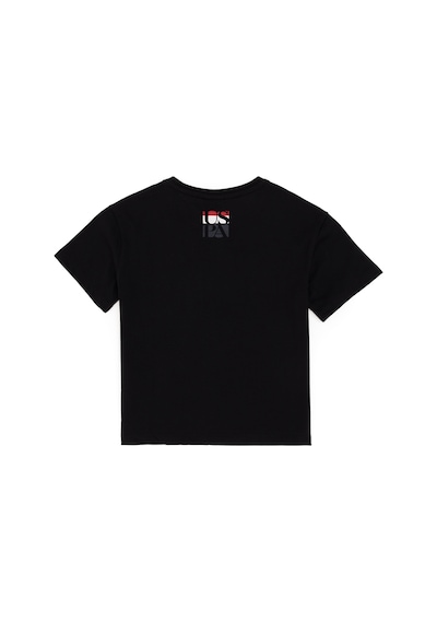 U.S. Polo Assn. Erkek Çocuk Siyah Bisiklet Yaka Tişört 50295428-VR046