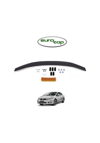 Eurocap Honda Civic 9 Ön Kaput Koruma Rüzgarlık 3Mm Abs 2012-16