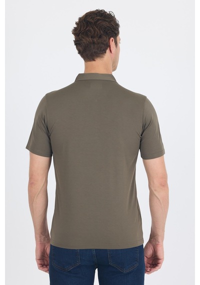 Koyu Haki Kısa Kol Düz Suprem Polo Yaka Cepsiz Esnek Casual Slim Fit Tişört 1011250161 720 Koyu Haki Koyu Haki Kısa Kol Düz Suprem Polo Yaka Cepsiz Esnek Casual Slim Fit Tişört 1011250161 720 Koyu Haki