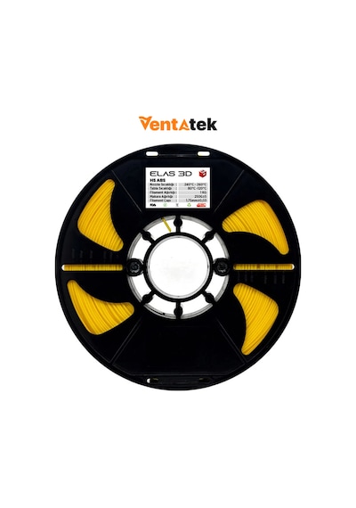 Elas 3d Sarı Hs Abs Filament - 1.75mm - 1 Kg Sarı