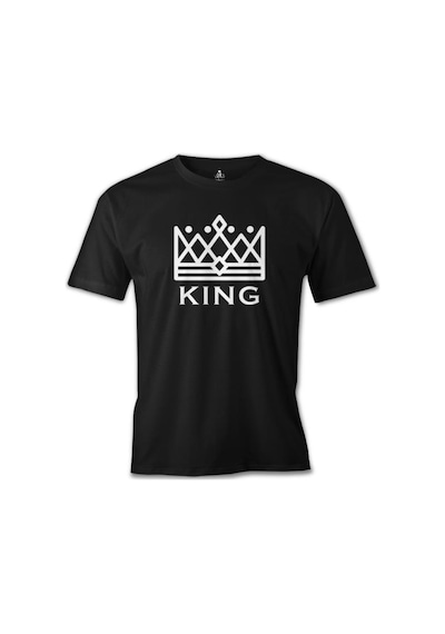 King And Queen - King Siyah Erkek Tshirt