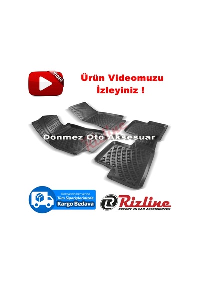Mercedes W176 A Seri 3D Paspas Havuzlu Siyah 2012 Sonrası Rizline N11.29522
