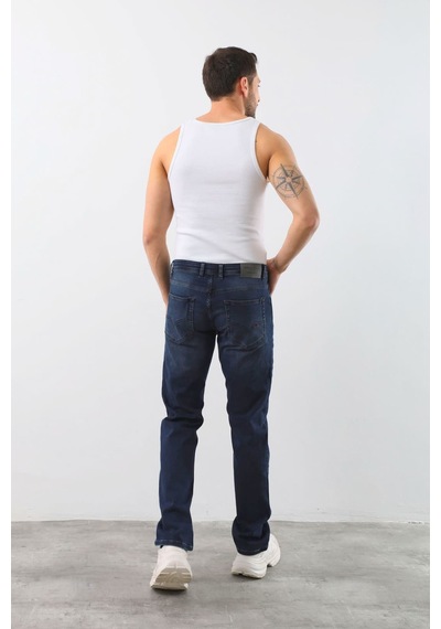 Banny Jeans Erkek Likralı Straight Fit Jean Pantolon Mavi