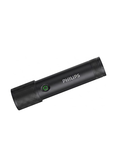 Philips Sfl2185 350 Lümen 3w Led El Feneri Teleskopik Zoom Sos Modlu Şarj Edilebilir Uzun Menzilli Flashlight Siyah