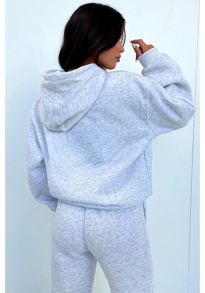 So Fetch Series 2 Eşofman Takımı Sweatshirt Jogger - Gri Baskılı Oversize Şardonlu Kapüşonlu Gri So Fetch Series 2 Eşofman Takımı Sweatshirt Jogger - Gri Baskılı Oversize Şardonlu Kapüşonlu Gri