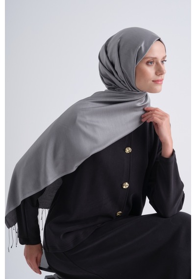 Armine % 100 İpek Şal - Yeni Sezon- Asm90 Gri