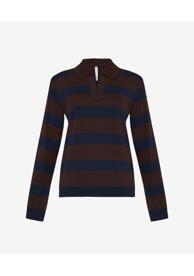Yargıcı Regular Polo Yaka Uzun Kol Kazak 26kktr2099x 003 Kahverengi