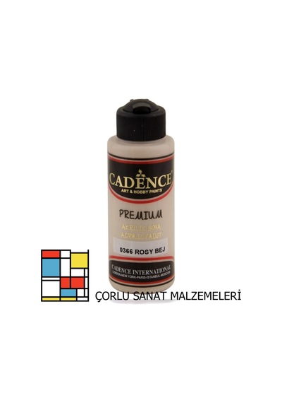Premıum Akrilik Boya 0366 Rosy Bej 120ml Karışık, Çok Renkli