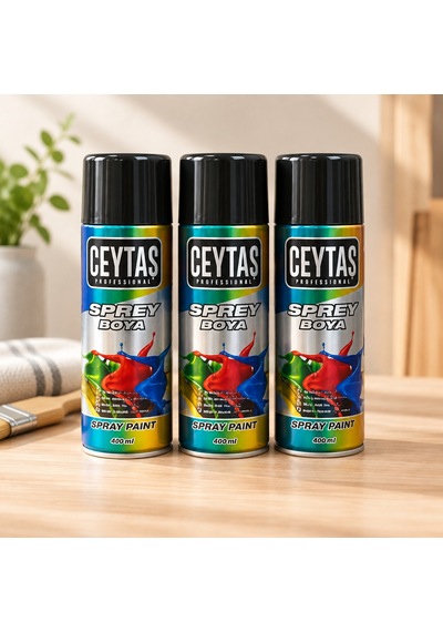 400 Ml Siyah Sprey Boya 1 Adet Diğer