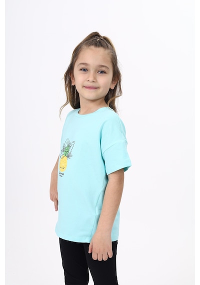 Toontoy Kids Toontoy Kız Çocuk Baskılı Bisiklet Yaka Kısa Kollu Tişört Mint Yeşili Toontoy Kids Toontoy Kız Çocuk Baskılı Bisiklet Yaka Kısa Kollu Tişört Mint Yeşili