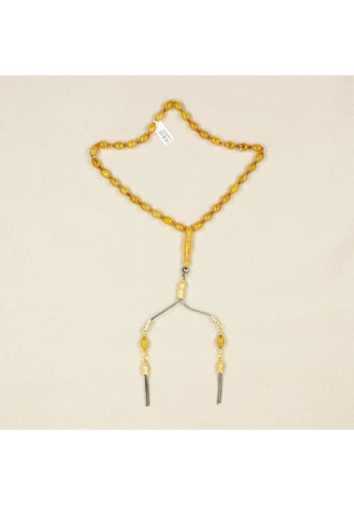Arpa Model Sıkma Kehribar Tesbih N11.2352