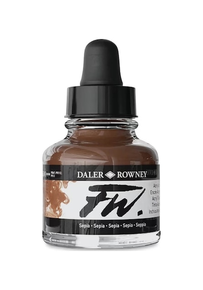 Daler Rowney Fw Ink Akrilik Mürekkep 29.5 Ml Sepia 251 Diğer