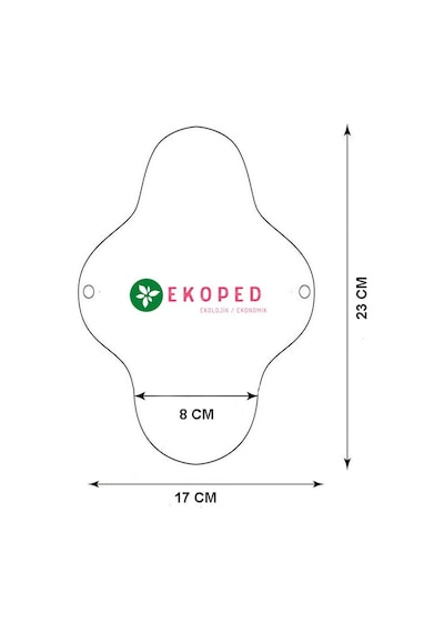 Ekoped Doğal Yıkanabilir Kadın Pedi Normal 12'li
