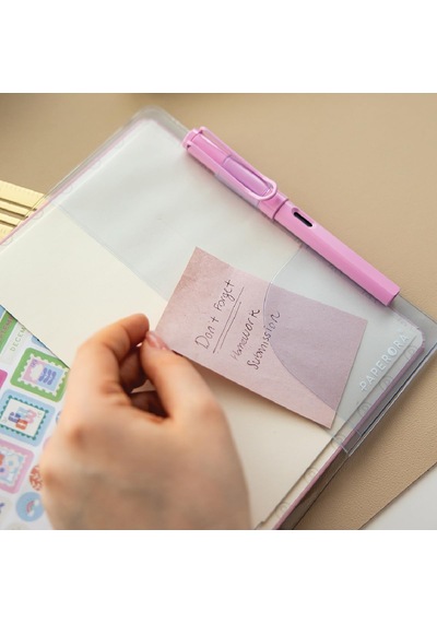Charm Takılabilen A5 Şeffaf Ajanda Defter Kılıfı - Spiralsiz Lastikli Modellerle Uyumlu Çok Renkli