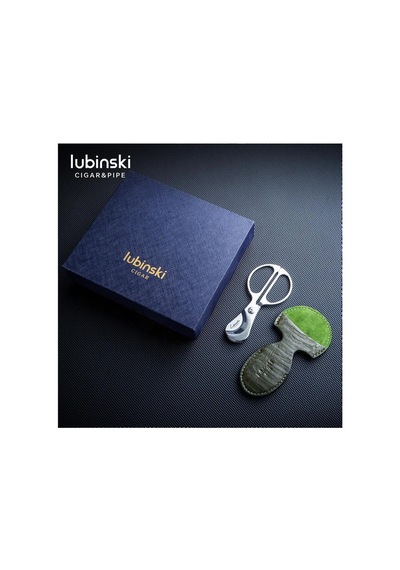 Bektobacco Lubinski Grid Puro Makası Deri Yeşil Kılıflı 56ring