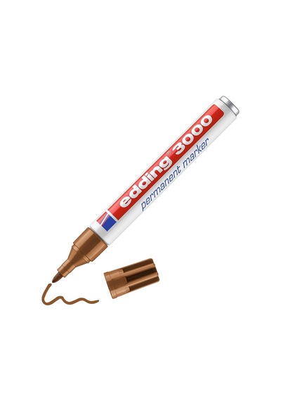Kalıcı Marker Koyu Kahverengi 1 Kalem Yuvarlak Uç 1 5-3 Mm Hızlı Kuruyan Kalıcı Marker Suya Dayanıklı Silinmeye Genel