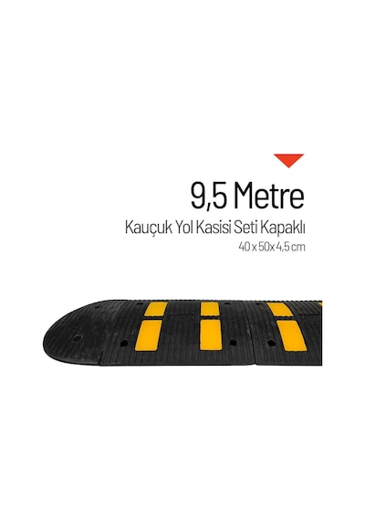 Kauçuk Hız Kesici, Yol Kasisi Eko 4 Bantlı - 9,5 Metre Set-3967