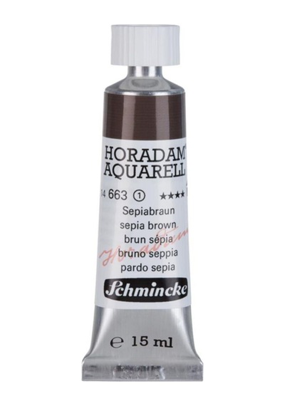 Schmincke : Horadam Aquarell Artist Sulu Boya : 15 Ml Tüp : Seri 1 663 Sepia Brown